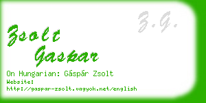 zsolt gaspar business card