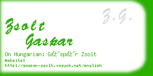 zsolt gaspar business card